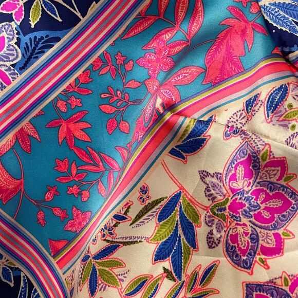 Alice & Trixie by Angela George Long-Sleeved Silk Dress - M - Picture 9 of 10